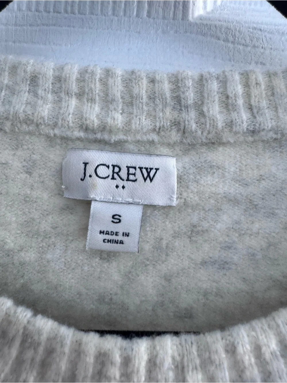 J. Crew Light Cream Crewneck Sweater